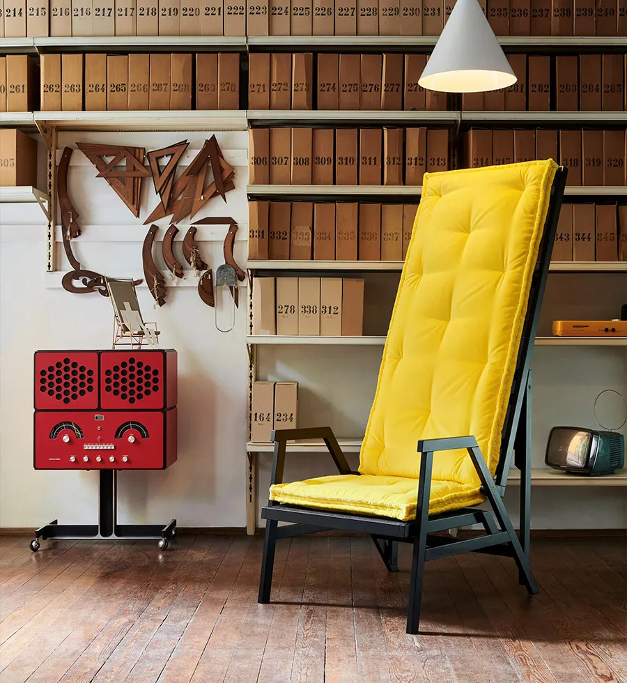 armchair bed with high backrest and armrests -  POLET by Twils