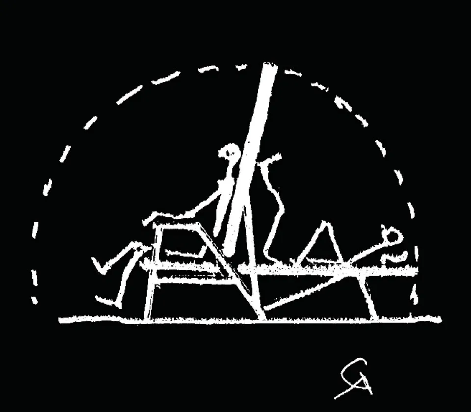 Achille Castiglioni's design sketch