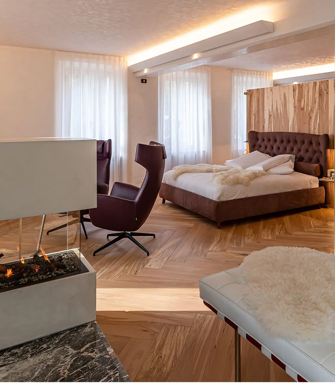 Letto matrimoniale con testiera capitonné TOMMY CAPITONNÈ by Twils