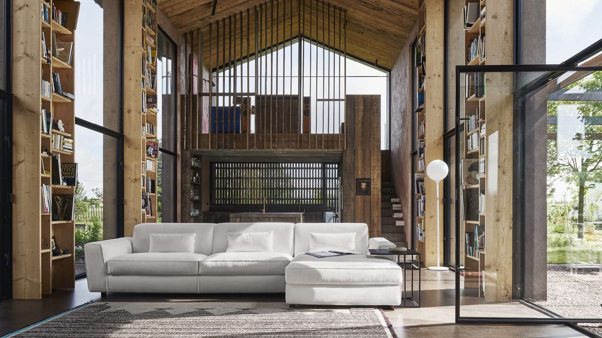 Newport sofa with chaise lounge by Twils